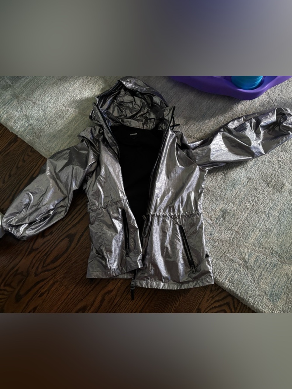 Mackage silver windbreaker